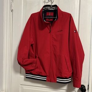 Tommy Hilfiger Rain Resistant Hooded Jacket Size 2XL Regatta With Hidden Hood